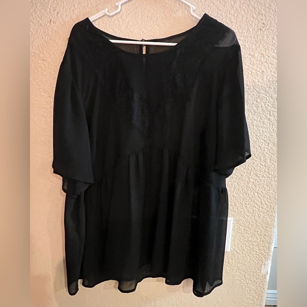 Torrid see through black top